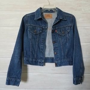 Vintage Levi's Jean Jacket Orange Tab Denim S